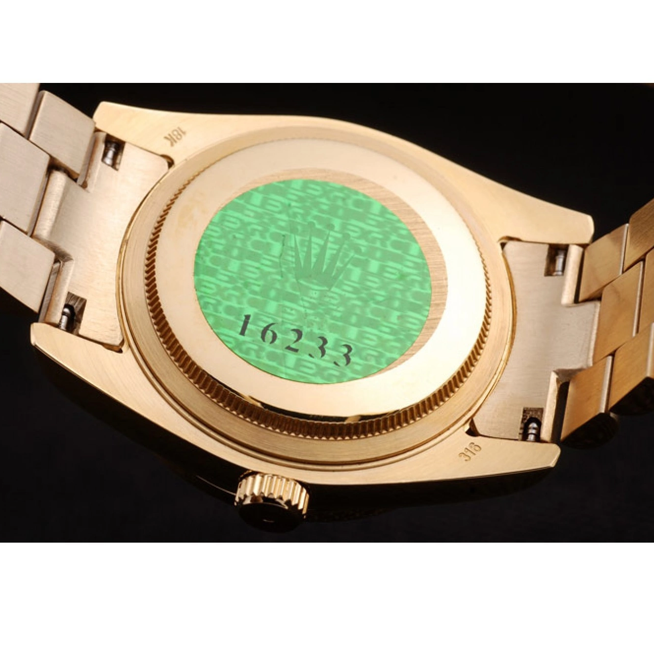 Aaa replica watch Dial 18k Steel Gold Yellow Stainless Rolex Plated White Day-Date 0728